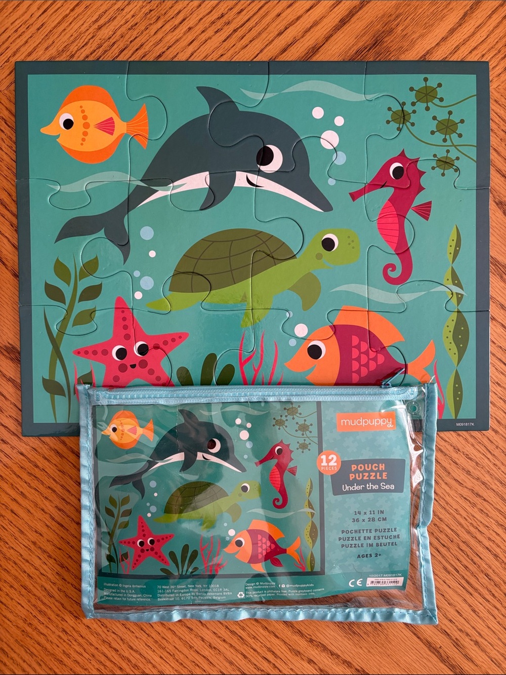 Mudpuppy Under the Sea 12-Piece Pouch Puzzle